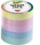 folia Washi Tape Pastell 10mmx10m 5 St&uuml;ck