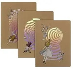 Moleskine Alice im Wunderland Cahier XL (3er-Set), liniert, weicher Einband