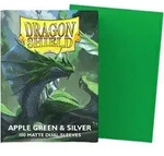 Pegasus ART15073 - Dragon Shield: Apple Green & Silver, 100 Matte Dual Sleeves