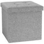 Stoff Sitztruhe Sitzbank Truhe Box Hocker Boxas