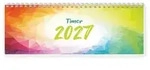 TR&Ouml;TSCH - Schreibtischquerkalender Timer Farben (eine Woche 2 Seiten) 2027