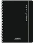 Sch&uuml;lerkalender 2026/2027 "Plain Black" A5, Kunststoff