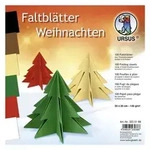 URSUS Tonzeichenpapier-Faltbl&auml;tter "Weihnachten", 20 x 20 cm