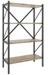 Holz Metall Stand Regal B&uuml;ro B&uuml;cher Insasi 4fach