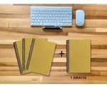 A 5 Notizbuch - Set, 3+1 gratis, Luxury 80 Seiten GOLD GMUND SHIMMER, kariert...