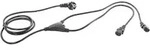HAWA 1008275 Kaltger&auml;te Y-Kabel Schwarz 5.00m