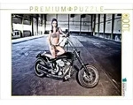 CALVENDO Puzzle Harley-Davidson Softail Custom FXSTC 1989 1000 Teile Lege-Gr&ouml;&szlig;e