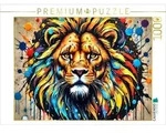 CALVENDO Puzzle L&ouml;we 1000 Teile Lege-Gr&ouml;&szlig;e 64x48cm Foto-Puzzle f&uuml;r...