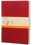 Moleskine Cahier Pocket Ruled Red Cover XL. 3er Pack