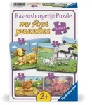 Kinderpuzzle 2, 4, 6, 8 Teile - Kleine Bauernhoftiere