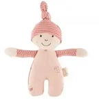 Sigikid 39984 - Greifling Rassel-P&uuml;ppchen, sigibaby, Baumwolle, 17 cm