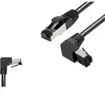 BKL Electronic 144020 RJ45 Patchkabel CAT 8.1 S/FTP 3m Schwarz Halogenfrei 1St.