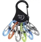 NITE Ize Schl&uuml;ssel-Karabiner KLKP-01-R3 Schwarz, T&uuml;rkis, Orange, Grau, Gr&uuml;n 1St.