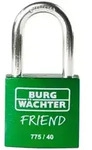 Burg W&auml;chter 39451 Vorh&auml;ngeschloss 40.00mm verschieden schlie&szlig;end Gr&uuml;n
