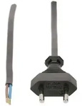 Max Hauri 138770 Strom Anschlusskabel Schwarz 3m