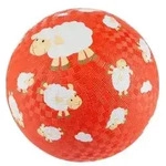 Sigikid 43518 - Ball Schaf, orange/rot, Naturkautschukball, 17 cm