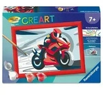 CreArt, Malen nach Zahlen Kinder - Motorradfahrer