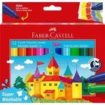 Faber-Castell Filzstifte Jumbo Super Washable 12 St&uuml;ck