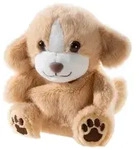 Heunec 160675 - Chagiya Hund hellbraun, Antistress-Tier, Pl&uuml;sch, 13cm