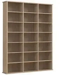 Holz CD DVD Standregal B&uuml;cherregal Regal Megosa M