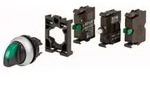 Eaton 110925 M22-WRLK3-G-2K10LED-BVP Wahlschalter Frontring Kunststoff Knebel Gr&uuml;n