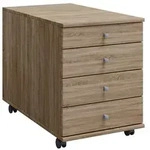 Rollcontainer B&uuml;rocontainer Schublade Lona 75 cm
