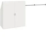 Dachschr&auml;gen Kleiderschrank mit Stange Dacho L