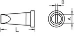 Weller LT-A L&ouml;tspitze Mei&szlig;elform, gerade Spitzen-Gr&ouml;&szlig;e 1.6mm Inhalt 1St.