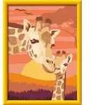 CreArt, Malen nach Zahlen Kinder - Giraffe mit Baby