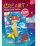 CreArt Malen nach Zahlen ab 7 Zauberpapier - Meerjungfrauen