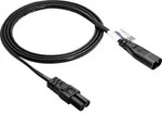 Akyga Strom Anschlusskabel 1.5m Schwarz