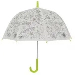Regenschirm D70cm Blumen/Schmetterline zum ausmale