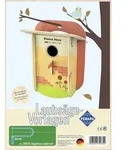 PEBARO 399/3S - Laubs&auml;gevorlage Vogelhaus bunt bedruckt, 4 Platten, DIN A4