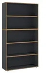 Holz B&uuml;ro Regal B&uuml;cher Ordner Salia 5fach B. 100cm