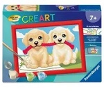 CreArt, Malen nach Zahlen Kinder - Spielende Hunde