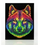 DIAMOND DOTZ - Diamond Painting Neon Wolf