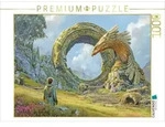 CALVENDO Puzzle Mystische Oroboros und Steinbauten 1000 Teile Lege-Gr&ouml;&szlig;e 64 &times; 48