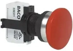 BACO L21AD01C Not-Aus-Schalter Frontring Kunststoff, verchromt 600V 10A 1 &Ouml;ffner