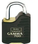 Burg W&auml;chter Gamma 700 55 SB Vorh&auml;ngeschloss verschieden schlie&szlig;end Messing,