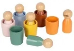 Montessori Sortierbecher mit Figuren