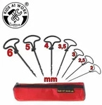 Corvus A600369 - Kids-at-Work, Holzbohrer-Set, 7 St&uuml;ck mit Tasche,...