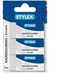 Stylex Radiergummi, wei&szlig;, 3er Set
