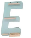 Wandregal "Buchstabe E" f&uuml;r Toniebox