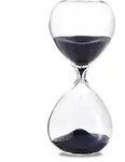 Sanduhr 'Time Out' 60 Minuten, dunkelblau