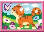 CreArt, Malen nach Zahlen Kinder - K&auml;tzchen im Garten