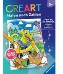 CreArt Malen nach Zahlen ab 5 - Zauberpapier: Dinos auf der Baustelle