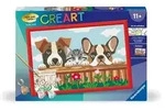 CreArt, Malen nach Zahlen Kinder - Hunde und Katze