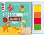 Fingerstempeln. Bastelblock Tiere