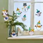 Bastelset - Fensterbild Schneem&auml;nner