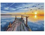 Diamond Dotz Sonnenuntergang See